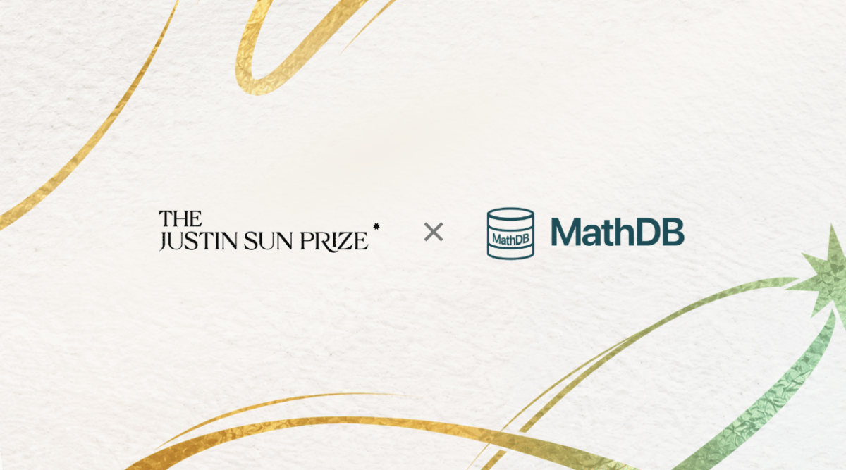 Justin Sun Prize Partners With MathDB, Led by Caltech Professor Tony Yue Yu, on 50-Problem Pilot